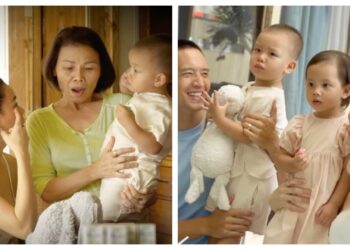 Leon náo loạn buổi chụp ảnh gia đình, lỡ tay chọc nĩa vào mặt mẹ Hà Hồ