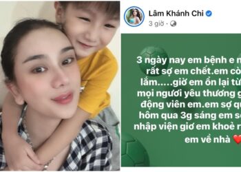 Sau bệnh tật, Lâm Khánh Chi gây xót xa với hình ảnh gầy ‘sọp’, xúc động muốn khóc khi con trai thốt ra câu này