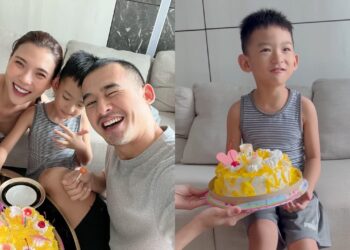 Lương Thế Thành đón sinh nhật ấm cúng bên vợ con, còn được quý tử hát tặng nghe cực đáng yêu