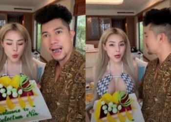 Ngân 98 diện bikini khoe vòng một ngồn ngộn trong ngày sinh nhật Lương Bằng Quang