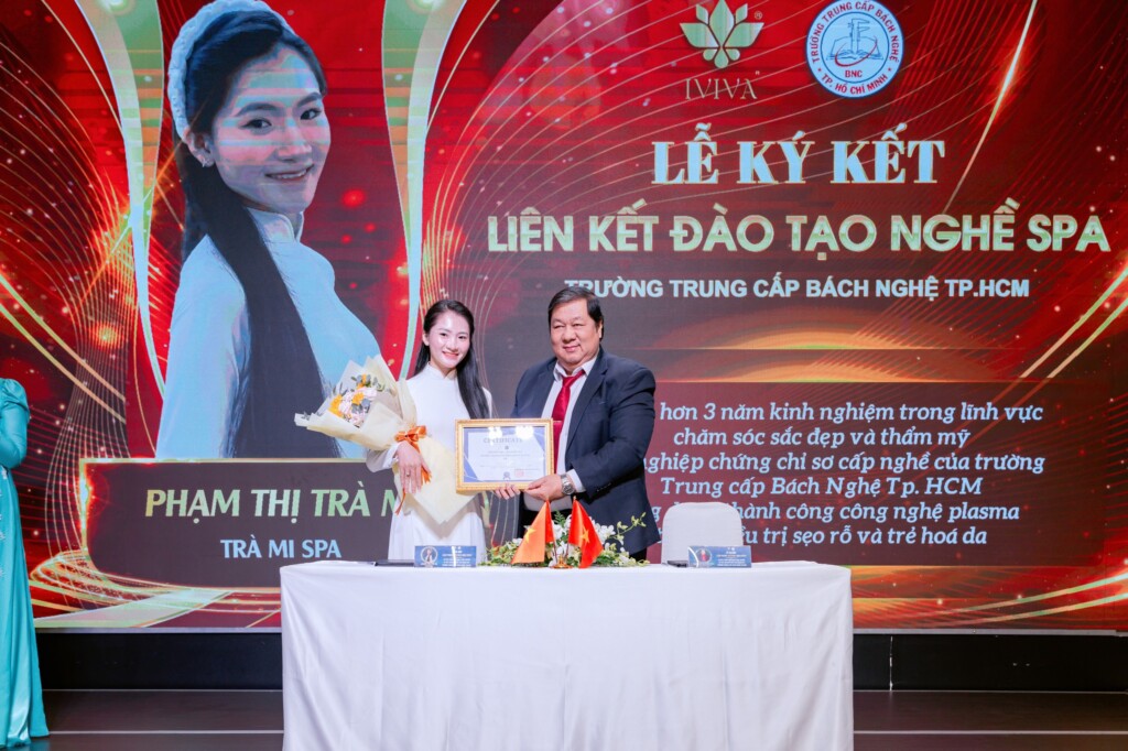 ceo pham thi tra mi tien phong trong hop tac phan phoi san pham iviva va lien ket dao tao nghe spa 2