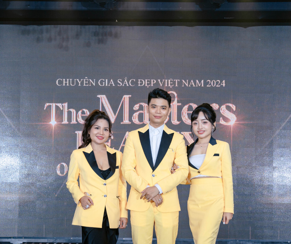 Ban tổ chức chương trình The Masters Beauty Of Vietnam 2024 (từ trái qua phải gồm: CEO Kiều Nguyễn, CEO Nguyễn Hữu Linh, Expert Hà Anh Ree)