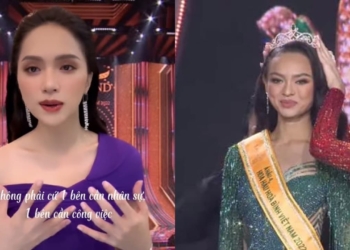 Hương Giang thể hiện tài ứng xử cực đỉnh khi đưa ra hướng trả lời cho câu hỏi khó của Mai Ngô tại Miss Grand Vietnam