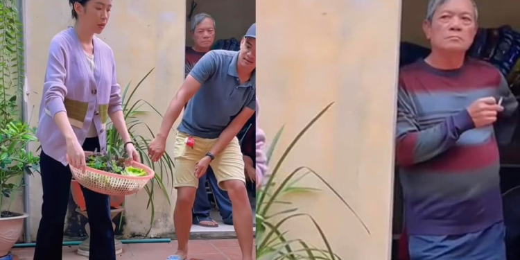 Hậu trường 'Dưới bóng cây hạnh phúc': Son trên phim đảm là thế ngoài vẫn phải học vẩy rau, bố chồng 'lườm' không trượt phát nào 1 Hậu trường ‘Dưới bóng cây hạnh phúc’: Son trên phim đảm là thế ngoài vẫn phải học vẩy rau, bố chồng ‘lườm’ không trượt phát nào