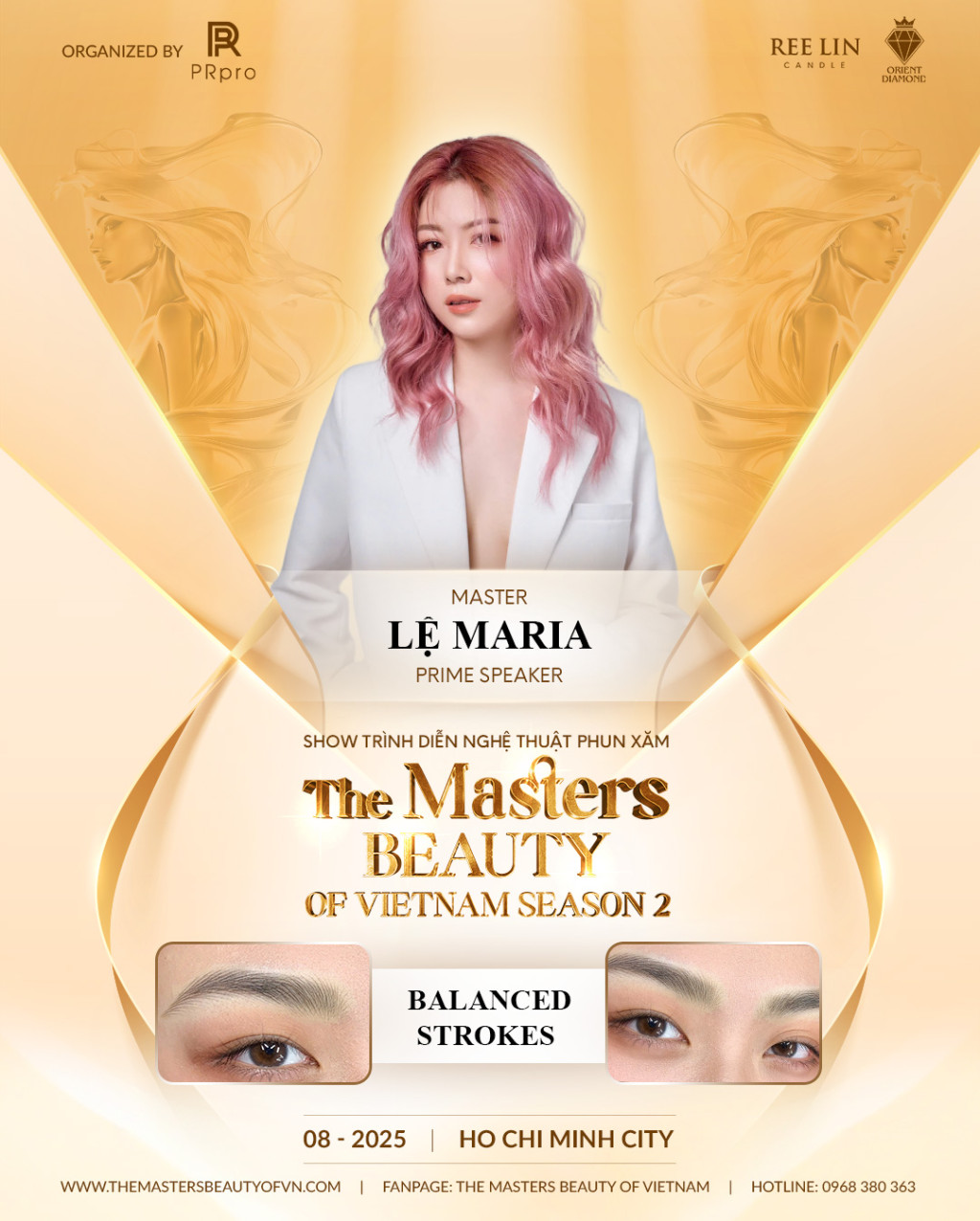 grand master le maria chinh thuc gop mat tai the masters beauty of vietnam 2025 voi vai tro prime speaker