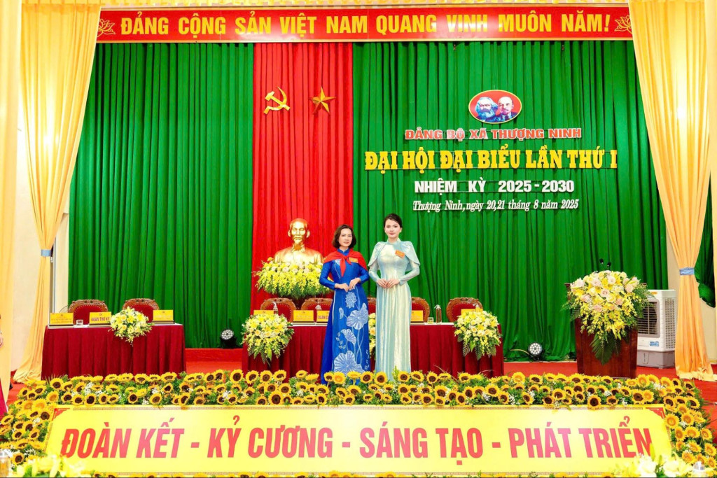 Á hậu Quách Thị Thân và hành trình “đẹp từ trái tim” tại Đại hội xã Thượng Ninh 1 a hau quach thi than va hanh trinh dep tu trai tim tai dai hoi xa thuong ninh