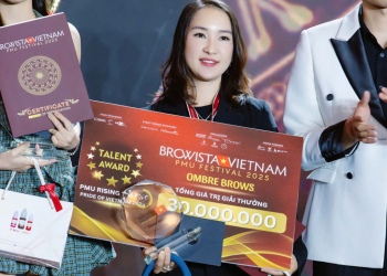 Chuyên gia Trịnh Luyến – Giải Tài Năng Ombre Brows tại BROWISTA VIETNAM & LASH CHAMPIONSHIP 2025
