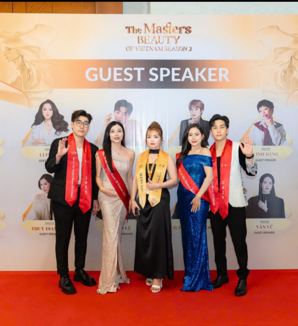 master hong nghi khang dinh dang cap guest speaker tai the masters beauty of vietnam season 2 voi man trinh dien cay mau son tuoi nhieu kim 4